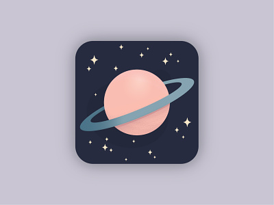 Daily UI #005: App Icon appicon cosmos dailyui galaxy illustration planet ui