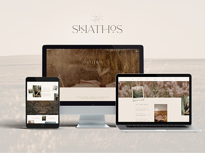 Skiathos Showit Website template #01 app branding design graphic design illustration logo typography ui ux vector