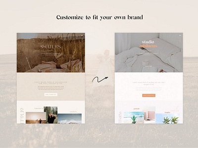 Skiathos Showit Website template #02