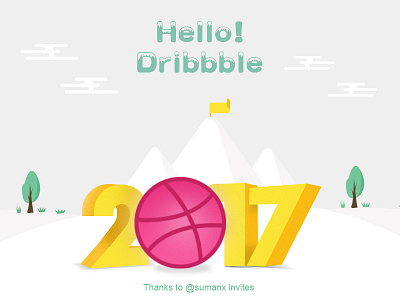 Hello，Dribbble ！