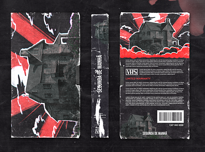 Segunda de Manhã - Álbum Cover album album cover album video tape black branding design graphic design illustration psychedelic red spotify ux video tape
