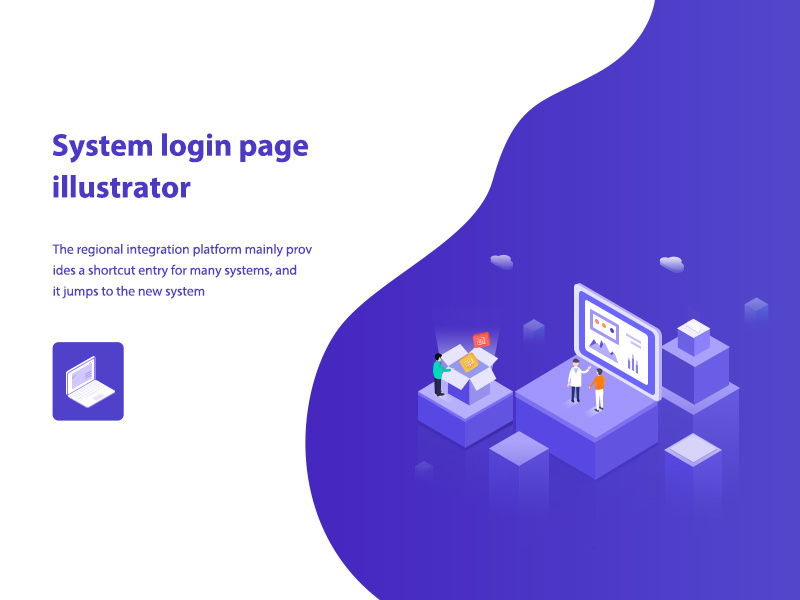 A system login page by wangnaqi on Dribbble