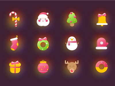 Christmas ui 图标 插图