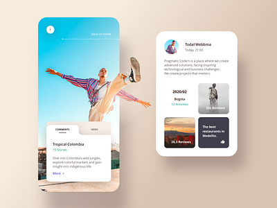 UI Clean Tabs app app design application card cards clean dashboad dashboard flat home illustraion minimal mobile mobile ui picture profile ui ui design ux