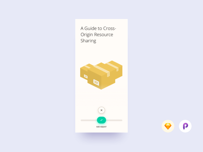 Package Size Adjust animation app application card clean clear design flat illustration interface mobile sketch ui ux vector web