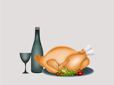 Thanksgiving menu ! Digital Illustration sermon illustrations