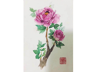 Flower watercolor