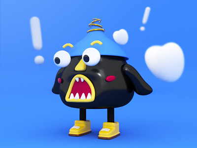 Panic Toy c4d cute model play