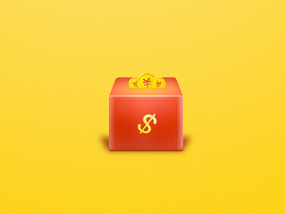 Money Box design icon illustration photoshop ps ui