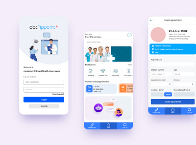 Doctor Appointment App app design doctor app doctor appointment flutter mobile app ui