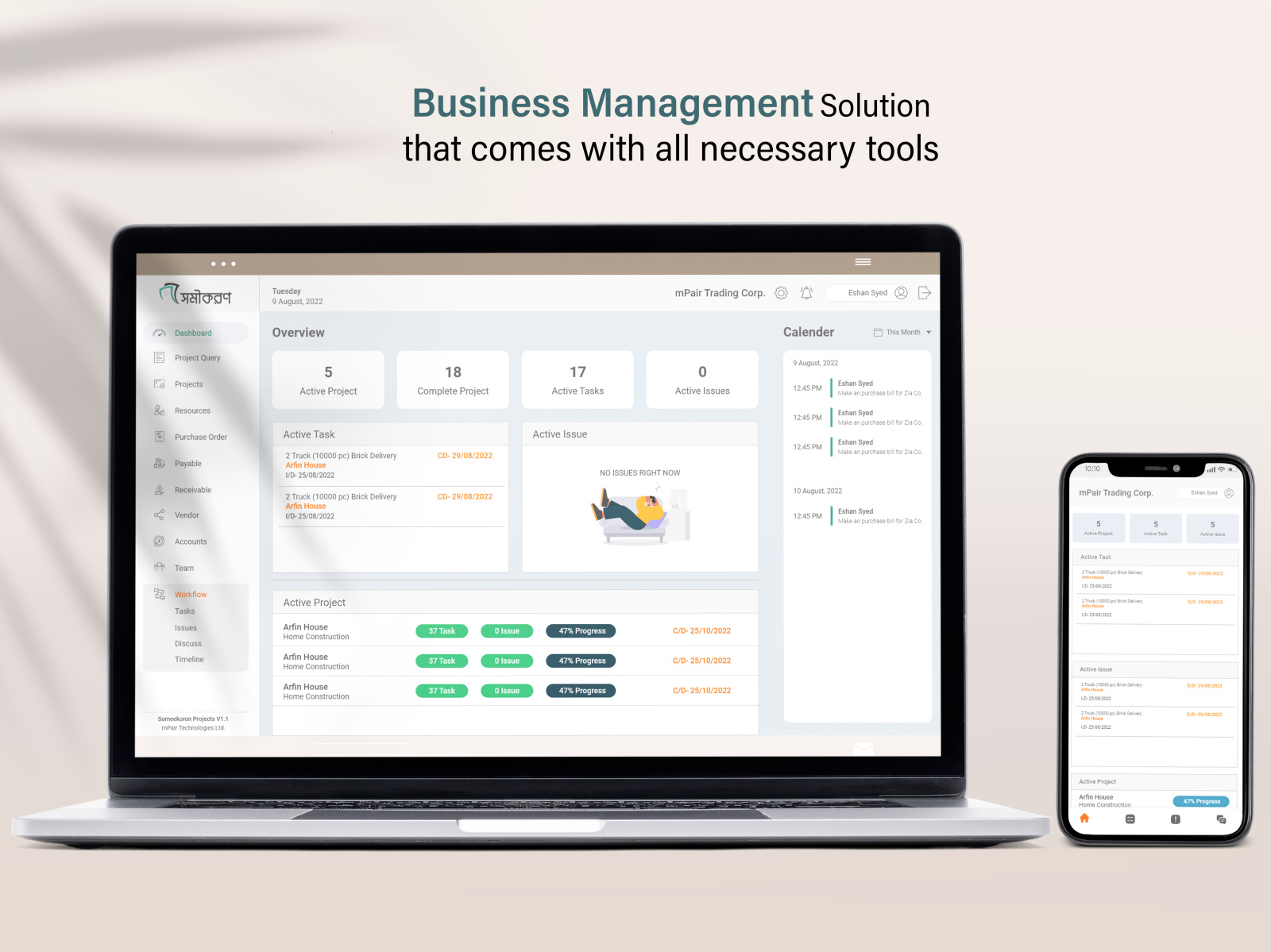 Business Management Solution for All by Mainul Hossen on Dribbble