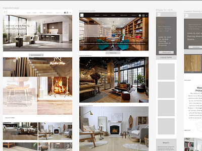 UX/UI design and prototype for a flooring company NYC