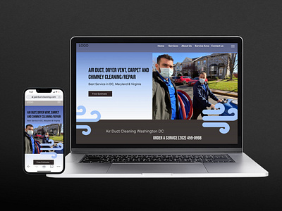 UX/UI, design, building, hosting & prototype for Airduct company