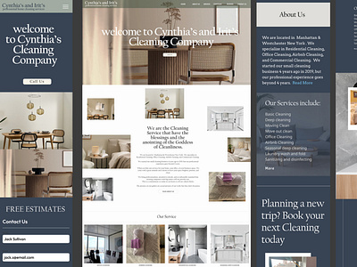 UX/UI  design and prototype for a cleaning company in NYC
