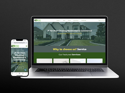 Complete UX/UI, site design and hosting for a air duct company.