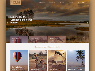 Masale Website : WIP design landing material ui tourism travel website