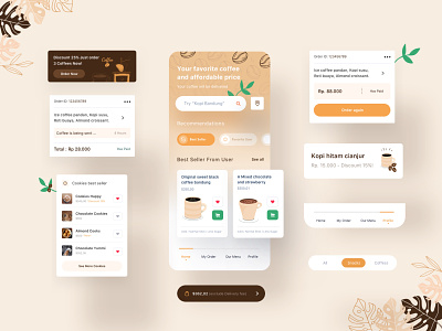 Khatulistiwa Coffee App apps chocolate coffee bean coffee shop dashboard design designer dribbble interface minimalist mobile smooth ui ux uidesign uxdesign website