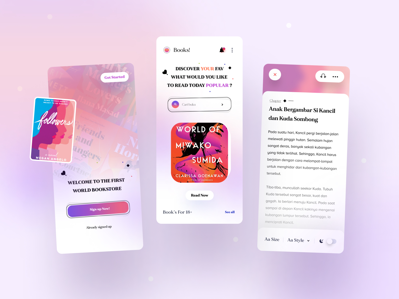 Books Apps by M Rizky Edriansyah on Dribbble