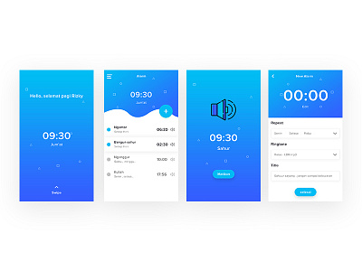 Alarm Apps alarm apps clean clock design designer iu mobile neatly smooth ux