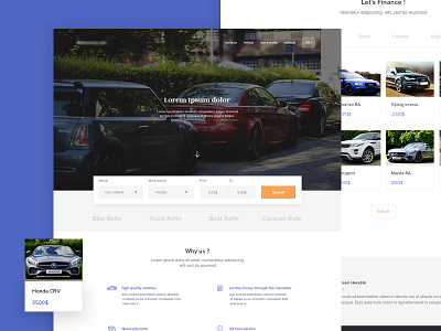 Motornova landing page