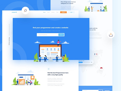 Wesitecoder Landing Page clean creative design designer dribbble interface landing minimalist page smooth typography user website