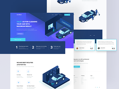 Car Washer Landing Page