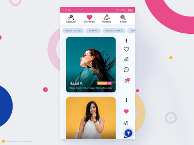 Matrimony Mobile Application Screen UI UX