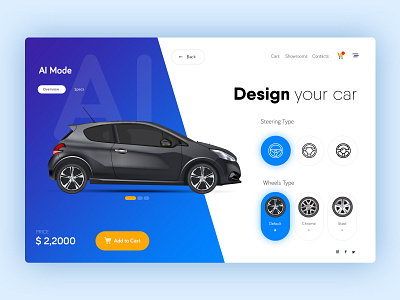 Design Your Car - Landing Page landingpage layoutdesign userexperience userinterface websitedesign