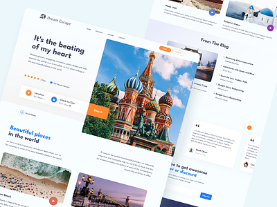 Travel Agency Landing Page agency booking design landing page responsive design travel agency ui ux website