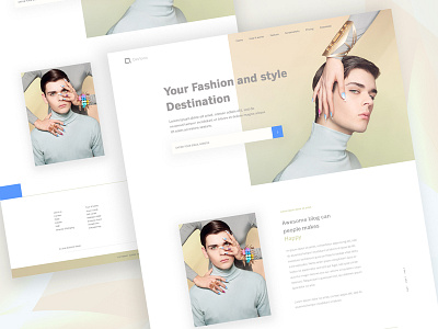 Landing Page Exploration (Fashion) #10 color fashion website footer landing page style ui ux web