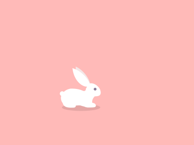 Rabbit hopping animal animation bunny carrot cute fluffy gif hopping jump pink rabbit white