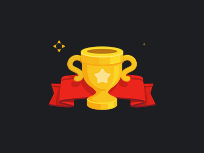 Animation Trophy animation banner blink game gif glitter glory gold price trophy win yellow