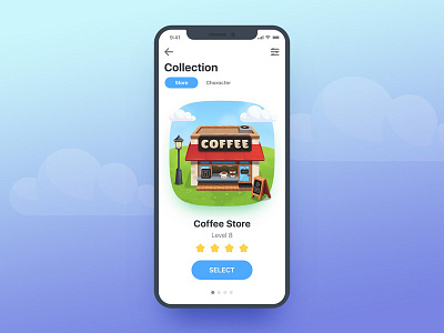 Coffee House Game UI App