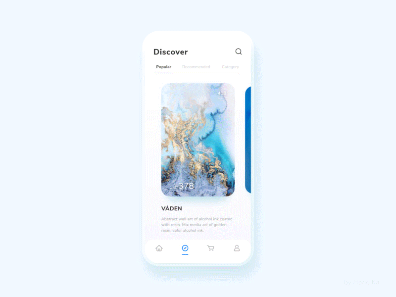 App E-commerce Epoxy Resin Table Art Animation after effects animation app art blue buy concept design ecommerce epoxy gif idea ios resin shopping ui ux video wave xd