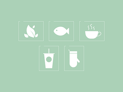 Logo Collection baby green beverage coffee cooking design food fun gloves logo organic seafood tea