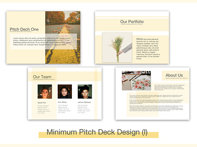 Minimum Pitch Deck Design (I) illustration minimal pitch deck powerpoint sketch startup ui ui design uidesign uiux uiux design ux ux design