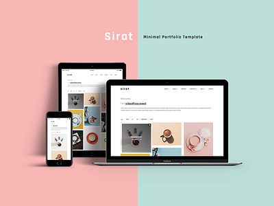 Sirat - Minimal Responsive Portfolio Template agency portfolio clean css3 html5 minimal personal portfolio portfolio ui ux web web design