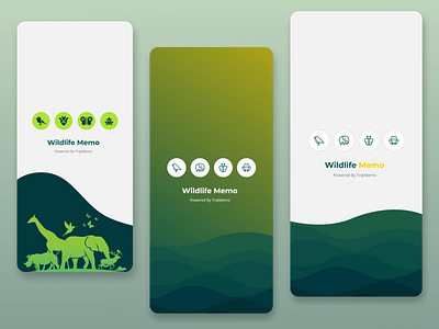 UI/UX Design for a mobile application for wildlife explorers. design graphic design ui ux