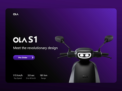 OLA website Design Concept branding graphic design ui ux