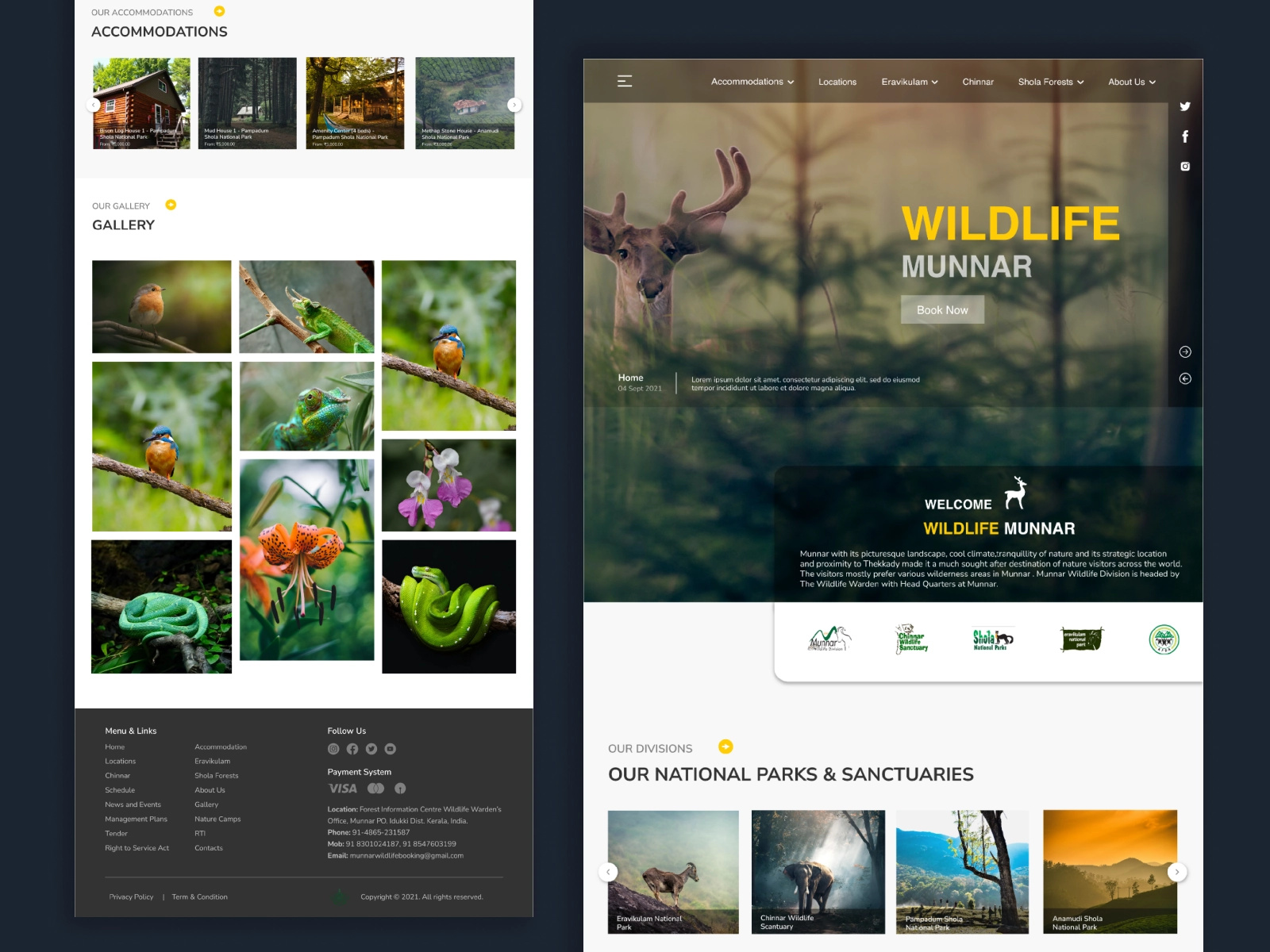 WILDLIFE WEBSITE UI/UX DESIGN by Sharon K.G on Dribbble