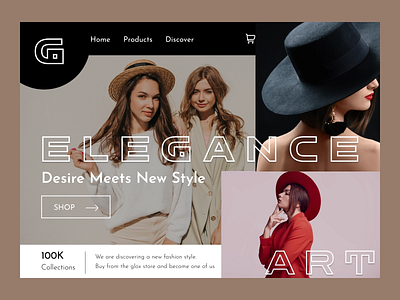 Fashion store web design design graphic design ui ux