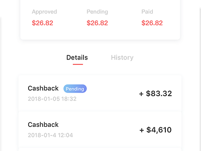 Cashback by Charlie YI Tong on Dribbble