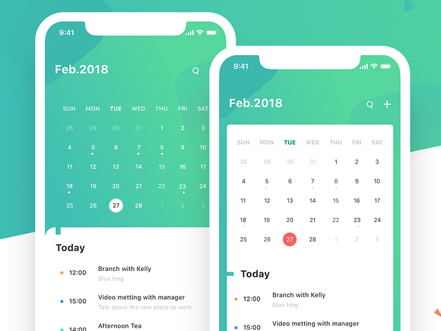 Bank Calendar Tasks by Charlie YI Tong on Dribbble