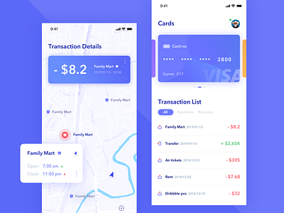 Wallet app-01 app bank card daily design ui wallet app