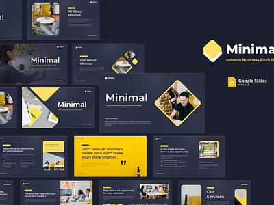 Modern Business Pitch Deck Google Slides Template