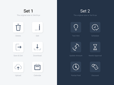 Financial Form Builder – Icon Set