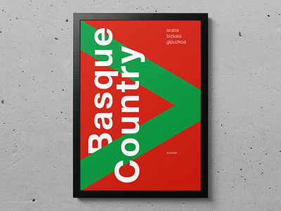Basque Country Poster basque country design flat minimal poster poster a day poster art typography