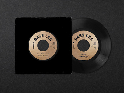 Bass Lee Music - Vinyl Design (7 Inch) brand brand identity branding branding and identity branding concept cover logo mario rivera minimal music reggae vinyl cover vinyl record
