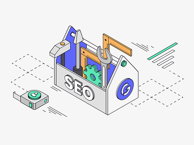 The Best Free SEO Tools for Small Businesses blog branding design illustration isometric marketing seo tools web
