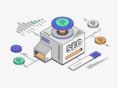 15 Top Alternative Search Engines to Google alternative blog engine illustration isometric search top web
